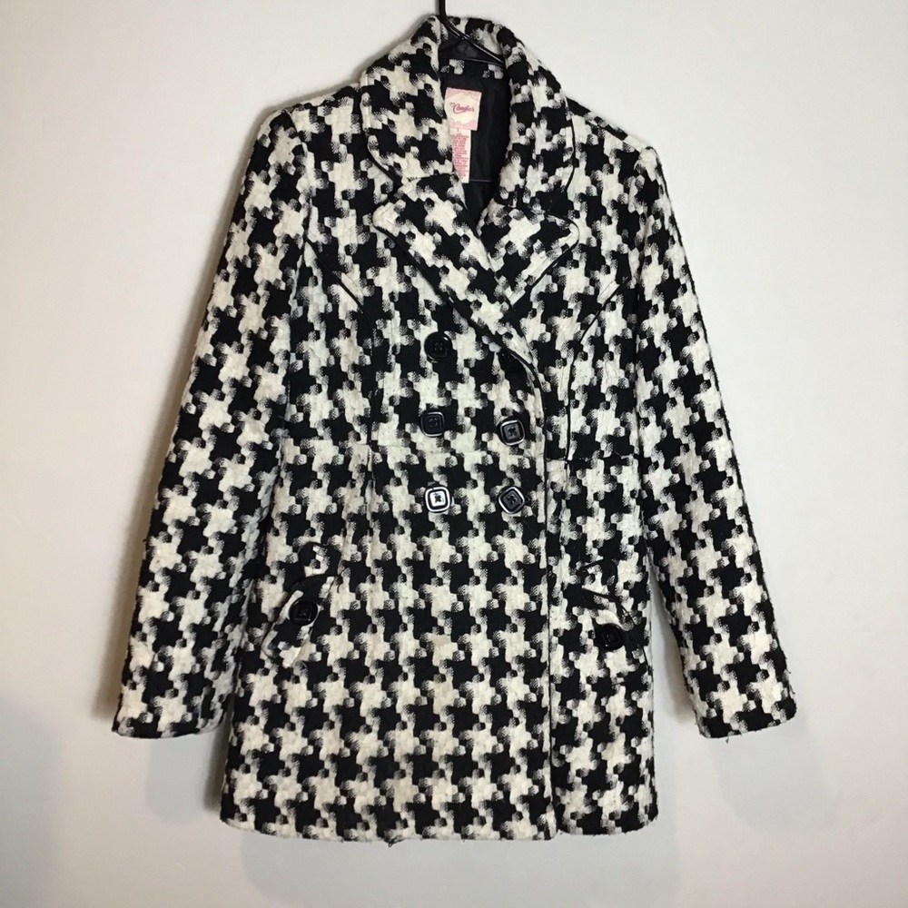 🍭 CANDYS🍭 Hounds tooth PEA COAT classic size L